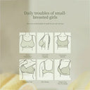 SUJIIN Push Up Seamless Supportive Bra for Women Wireless Deep V Plunge Thin Bras Anti-sagging 3A Antibacterial Bralettes MX074H