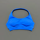 Women Sports Bra Seamless Halter Yoga Clothes Removable Cups Women Workout Clothing Gym Backless Bra Running Workout Tops