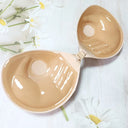 Palm Invisible Push Up Bra Women Backless Strapless Bra Seamless Front Closure Bralette Underwear Silicone Self-Adhesive Bra Pad