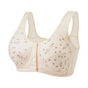 Comfortable Daisy Bras for Older Women Breathable Convenient Front Close Button Cotton Bras No Underwire Plus Size