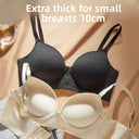 10cm Extreme Push Up Bra for AA/A Cup Lift Gather Wireless Bra, Anti-Sagging Side Smoothing Seamless T-Shirt Bra for Small Bust