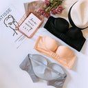 FINETOO Front Closure Strapless Bra For Woman Sexy Invisible Bras Underwear Female Push Up Brassiere One-piece Wireless Bralette